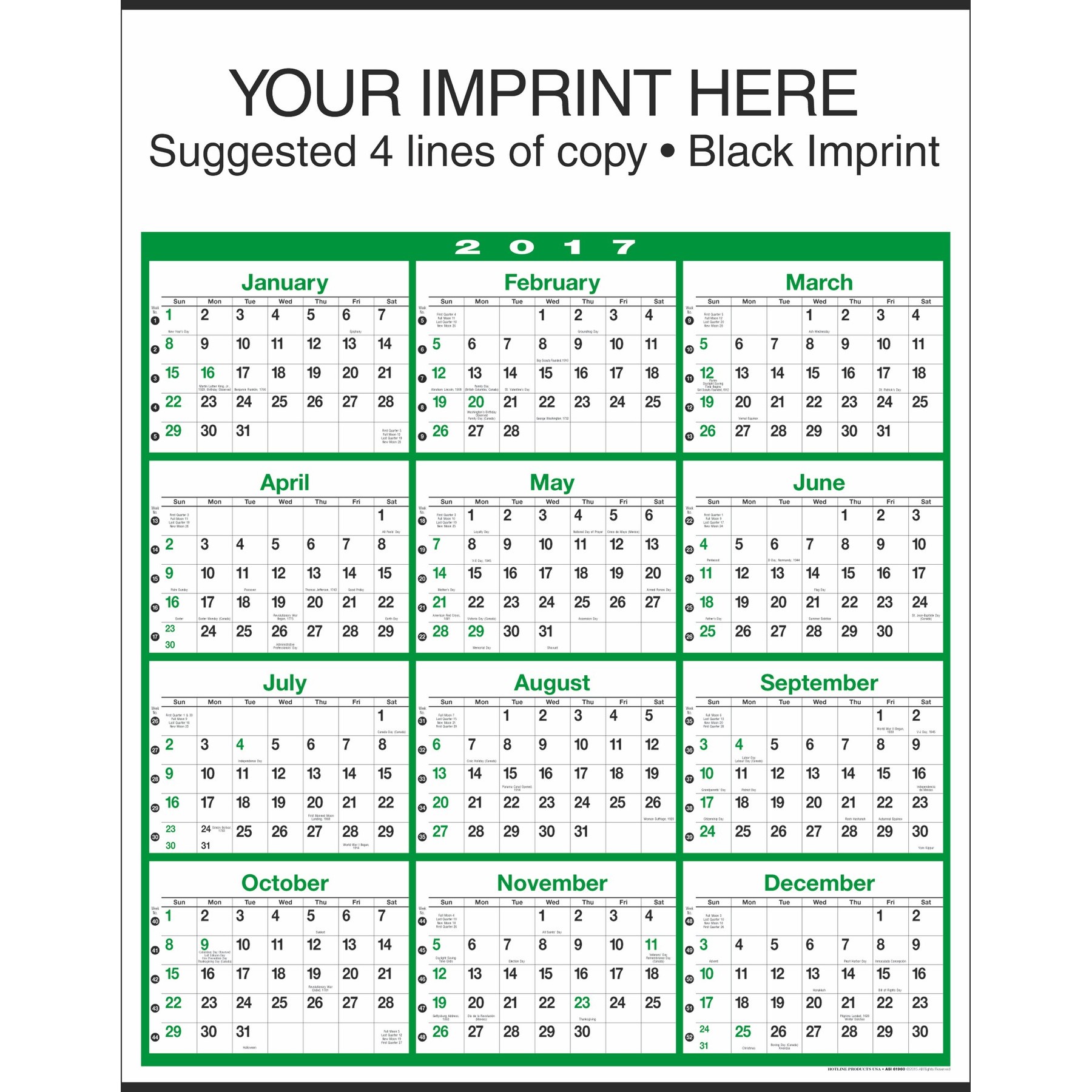 full year view calendar