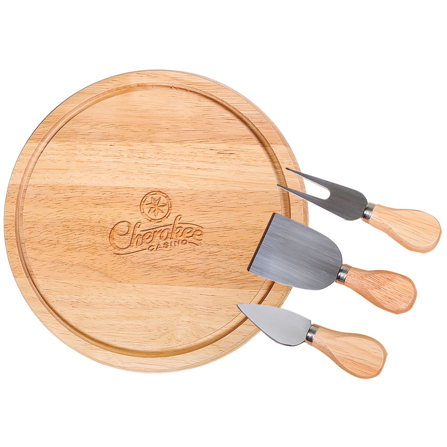 rubberwood board & serving set