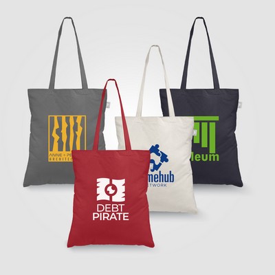 Geo - 5 oz. Recycled Cotton Tote Bag - Silkscreen