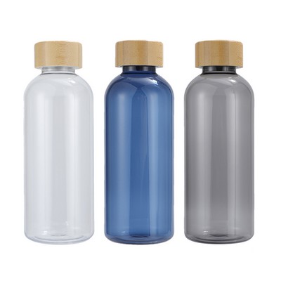Vida 22 oz RPET Reusable Sports Bottle w/ Bamboo Lid